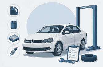 Какие работы входят в первое техническое обслуживание Polo Sedan