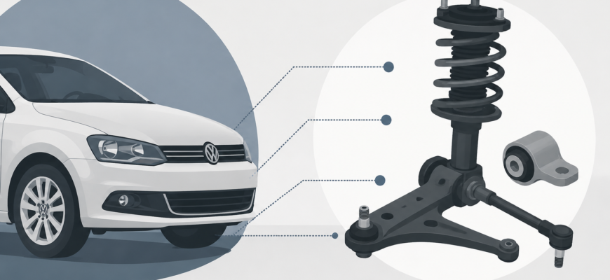 Ресурс передней подвески Volkswagen Polo Sedan: что выходит из строя первым